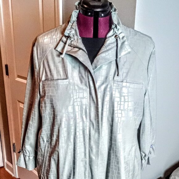 Zenergy Grey Tone-on-Tone Pattern Jacket - Picture 1 of 6